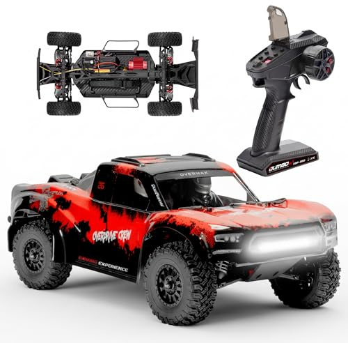 Overmax X-Giron Ferngesteuertes RC Auto 4WD 1:10 Offroad, 70 km/h | Brushless-Motor, hydraulische Stoßdämpfer, Dumbo X5P Fernsteuerung, 300 m Reichweite, LiPo-Akku, ab 14 Jahren