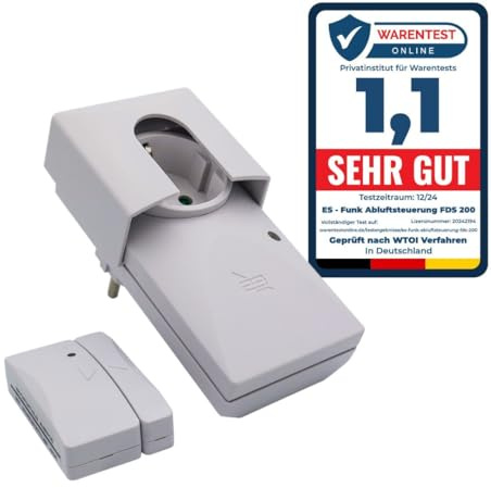 Schabus Funk-Abluftsteuerung FDS 200, 1150 W, TÜV-DIBt-zugelassen | DIBt-Zulassung (Ü-Zeichen), TÜV, Dunstabzugssteuerung