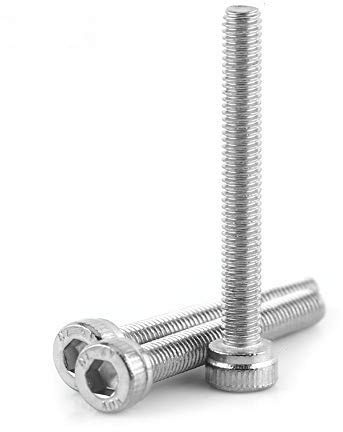 Walfront 100pcs 304 Edelstahl Sechskant Sockel Kappen Kopf Schrauben Befestigung, M3 x 6, 8, 10, 12, 14, 16, 18, 20, 22, 25, 30mm Edelstahl Schrauben Innensechskant (M3*30)