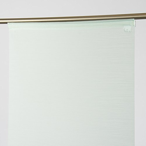 SCHÖNER LEBEN. Schiebevorhang Flächenvorhang Streifenstruktur Kanada mintgrün 245x60cm