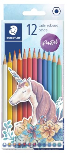STAEDTLER 175 Buntstifte – 12er Set, klassisch, sortiert | Sechskant, leicht zu spitzen, langlebig – für Schule & Alltag – Art.-Nr. 175 C12 Y