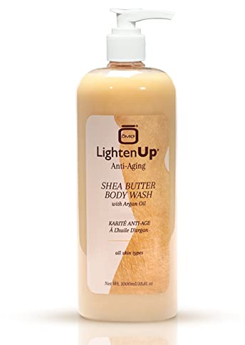 Omic LightenUp Anti-Aging Body Wash - 33.8 fl oz / 1000ml - Formulated to Bright and Soften Skin, with Argan Oil and Shea Butter