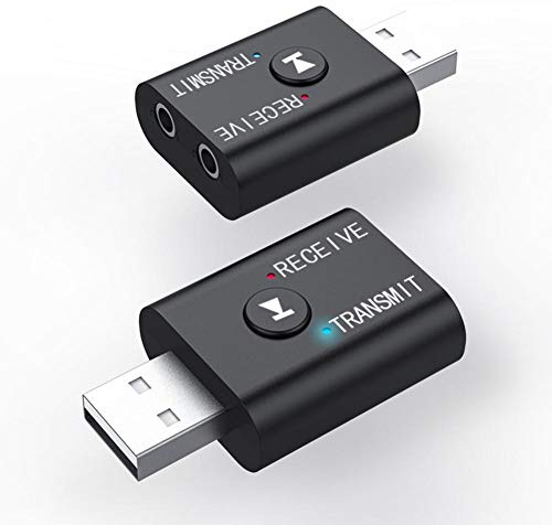 Sender Empfänger für TV, 2 In 1 Bluetooth 5.0 Independent Circuit Audio Adapter Ausrüstung für TV/PC/Projektor/Handy/Tablet/Home Sound System