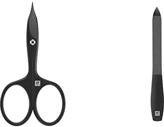 Zwilling Twinox M Nagelschere Hände Füße Pflege & TWINOX M Saphir-Nagelfeile Maniküre Pediküre Nagel 130mm matt schwarz Diamond-like-Carbon Beschichtung