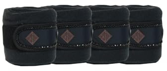Kentucky - Fleecebandagen Pearls schwarz