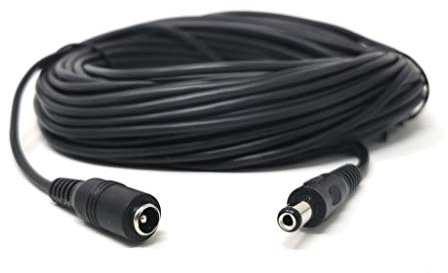 MainCore 15m Long DC Power 5.5 x 2.1mm / CCTV Camera Monitor..,etc, Extension, Extender Cable Cord Lead, Plug to Socket (Available in 0.50m, 1.5m, 2m, 3m, 4m, 5m, 10m) (15m)