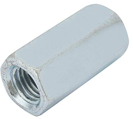 Hochfeste Gewindemutter aus Kohlenstoffstahl M18 * 55 * 26 mm Sechskant-Innensechskantmutter Lange Mutter Metrische Sechskant-Überwurfmutter zum Anbringen von Schrauben