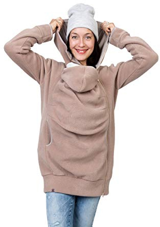Viva la Mama Kängurujacke, Tragejacke für Baby aus Fleece - AHOI