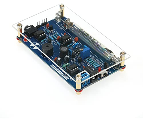 Shkalacar DIY Miller Tube Zusammengebautes Strahlungsdetektorsystem, Tube Nuclear Radiation Detector Geiger Counter Kit Module Experimental Module