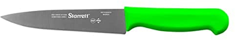 Starrett Professional Stainless Steel Chefs Kitchen Knives - 6-inch (150mm), Green