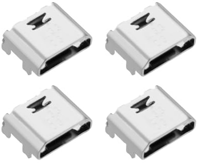 Create idea 4PCS Micro USB Charging Port Connector Socket Charger Component Compatible with Samsung Galaxy Tab A6 SM-T580 SM-T58 Tablet Replacement Parts