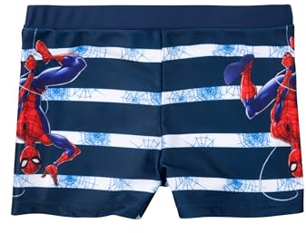 Marvel Spiderman badbyxor för pojkar – barn simbyxor, badkläder, byxor, blå, blå, 110/116 cm