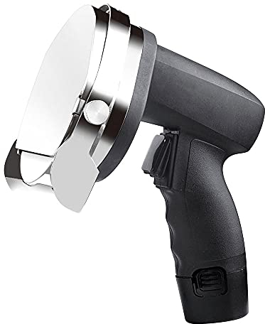 MLUENF Cortadora, Cuchillo eléctrico para Kebab, Cortador de Carne inalámbrico, Cuchillo giroscópico eléctrico, Cortador Profesional de Kebab Turco de Mano de Acero Inoxidable con Cuchillas