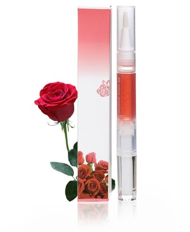 Nagelpflege Stift, Nagelöl Stift, Cuticle Oil Nagelhautöl für Nägel, Nagelpflege Nagellack Stift für die Reparatur von Rissigen und Trockenen Nägeln (Rose)