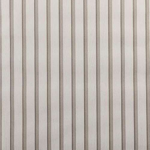 Tarwanear Beige 3D Effect Wood Slat Wallpaper 0.53x9.5m Retro Faux Wood Panel Wall Feature Wallpaper for Living Room Bedroom Hallway