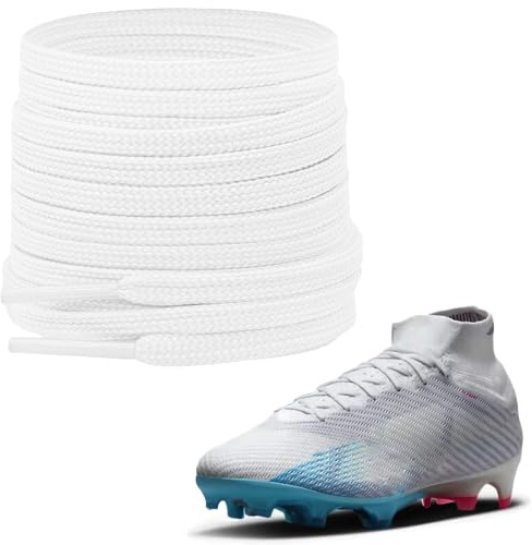 UamGlsob Cordones para botas de fútbol Nike Mercurial, 6 mm anchos, Cordones planos y delgados de repuesto para deporte