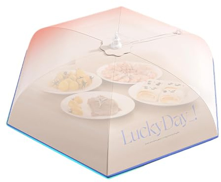 Copertura isolante per alimenti | Schermo per alimenti pieghevole | Protezione per piatti, protezione per alimenti, cappuccio antipolvere per avanzi, protezione per alimenti per barbecue per picnic al