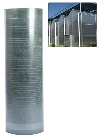 Transparent, 1,5 x 5 m, Polycarbonat, Dacheinlage mit Glasfaser-Isolierung, Stoßfestigkeit, leicht zum Aufhängen für Greenhouse, Balcony, Fenster, sichere Dekoration