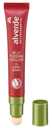 alverde NATURKOSMETIK Lipgloss Jelly Pudding 35 Dark Berry, 10 ml