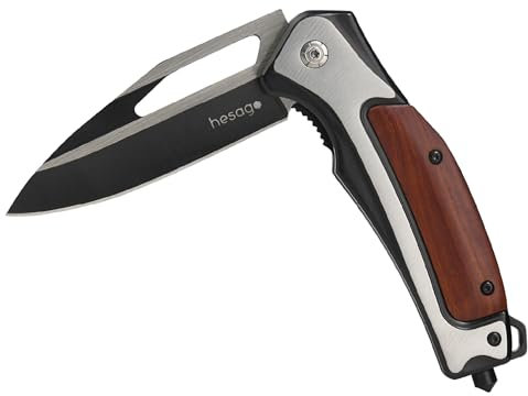 WildBlade Coltello Pieghevole Tattico Professionale - Rompivetro - Lama Affilata in Acciaio Inox al Cobalto - Per Campeggio, Caccia, Pesca, Escursionismo, Sopravvivenza e Outdoor