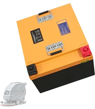 TGHY Batterie per lavasciuga Pavimenti 25,6V 100Ah 205Ah, Batteria al Litio LiFePO4 da 25,6V con Scheda BMS Integrata per Motori di spazzatrici/Robot lavapavimenti da 0-5250W.,25.6v 205ah