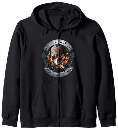 Rock and Roll American par K.K. Downing Heavy Metal Sweat à Capuche