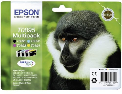 Cartucce D'inchiostro Multipack 4 T0895 - Nero, Cya ...