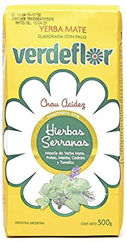 Yerba Mate Verdeflor Hierbas Serranas Menta y Herbal (HIERBAS SERRANAS)