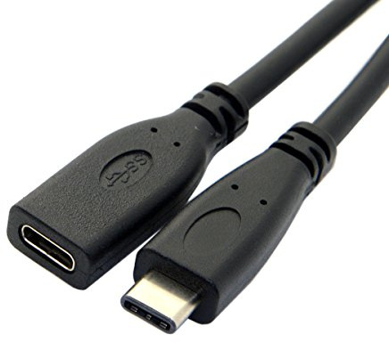 Cablecc USB-C USB 3.1 Typ C Stecker auf Buchse Verlängerungskabel für Laptop & MacBook Tablet Handy 2m