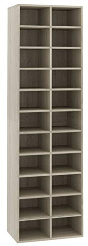 vidaXL Zapatero de Madera contrachapada Color Roble 54x34x183cm