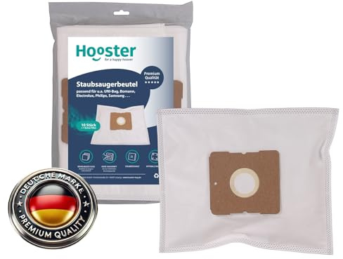 Hooster 10 Stück Staubsaugerbeutel passend für Swirl Y 12 / Y12 / Y-12 / Y.12 / mit Zusatzfiltervlies