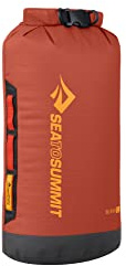 SEA TO SUMMIT - Big River Dry Bag M 13L - Waterproof - Roll-Top - Resistant Fabric - Grab Handles, Lash Point & D-Ring - For Kayaking & Motorcycle Touring - 22 x 20 x 44cm - Picante Red - 192g