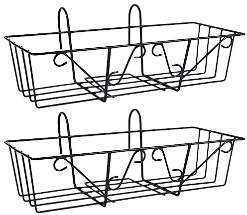 Cabilock 2pièces Étagères Suspendues Pour Pots De Fleurs Pour Balcon Et Clôture Lot De Support Robuste