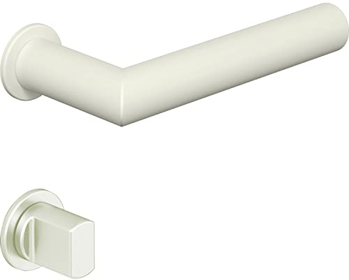 HEWI 162PBM02.230 99 Drückergarnitur Serie 162-mit Rundrosetten WC, weiß matt,