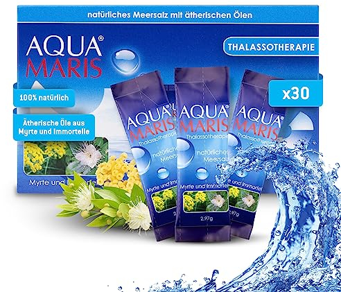 Aqua Maris Thalassotherapie Nasenduschsalz I 30x Beutel I Adria Meersalz |Natürliche Lösung zur Reinigung der Nase und der Nebenhöhlen