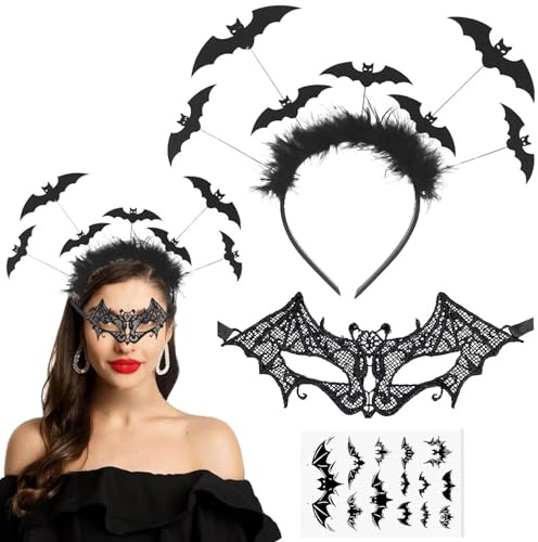 Halloween Haarreif Kopfschmuck, Halloween Haarreif, Fledermaus Haarreif, Halloween Haarreifen Haarreif, Halloween Haarschmuck Accessoires Fledermaus, Fledermaus Kostüm Damen Halloween Kopfschmuck