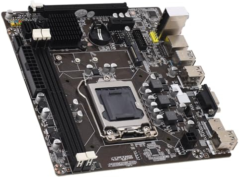 Sxhlseller Scheda madre LGA 1155, Scheda Madre da Gioco di Quarta Generazione per PC Desktop, 16GB Massimo, Supporto Processore I3 I5 I7 Interfaccia di Rete 1000M