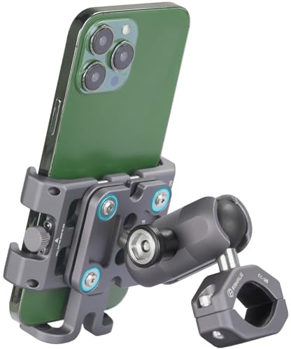 FANAUE Stoßfester Handyhalterung mit 1 Zoll Kugelkopf Kompatibel mit RAM Halterung B Größe Doppelsockelarm und Fahrrad Motorrad Telefonhalter, Diebstahlsicherer Handyhalter für 5,5-7 Mobiltelefon.
