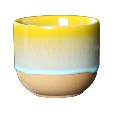 FytStycale 3x Tasse En Céramique Sans Anse, 150 Ml, Tasse à Saké, Tasse à Thé Traditionnelle Japonaise Faite à La Main, Tasse à Café pour Thé, Saké, Jus, Express