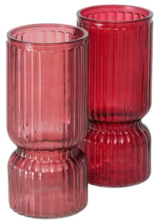 Boltze Vase Lojano, Höhe 24,5cm, Rot oder Dunkelrot, 1 Stück 2057808