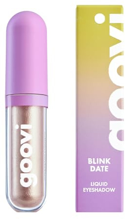 GOOVI Blink Date Liquid Eyeshadow | Strahlender Mousse-Lidschatten mit 3D-Glanz, 4,5ml