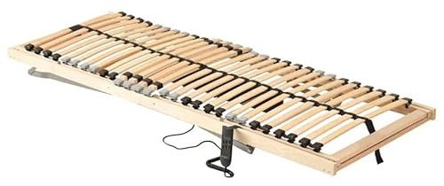Eleganz Elektrisches Lattenrost 70x200 cm mit 28 Latten und 7 Zonen - Individuelle Härtegrade für erholsamen Schlaf - Ideal für Betten & Zubehör
