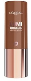 L'Oréal Paris Bronzer Stick, Lumi Bronze Le Stick Soleil, Cream-to-Powder Bronzer Stick, Sunkissed Glow, Buildable, blendable and Never Cakey, Shade 130 Sunset Dore