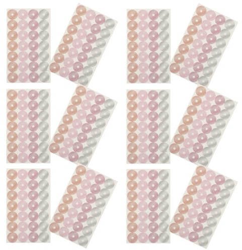 TOVINANNA 16 feuilles Autocollants Renfort Perforation Papier Adhésifs Renforcés Protection Anneaux Classeur pour Détachables Décoration