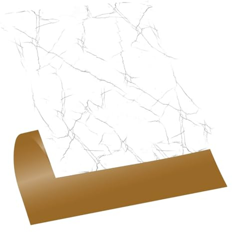 Tink Floor Tiles Self Adhesive, PVC Wall Tiles, Peel and Stick Flooring, Backsplash for Kitchen, DIY, Silver Marble Pattern, 30x30cm 10 pcs (11.8 x 11.8 inches)