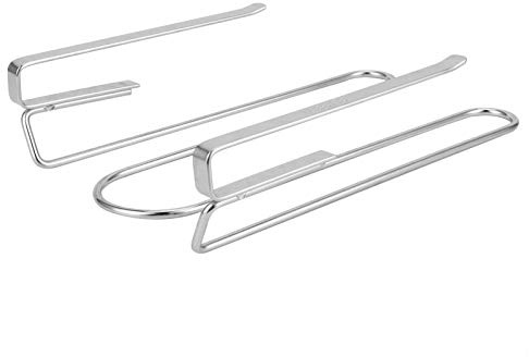Phefop Portabicchieri da Vino Sotto il Ripiano con Design in Acciaio Inossidabile Portabicchieri Durevole Facile da Installare per l'organizzazione della Domestica
