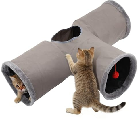 Kattunnel - Labyrint Pussel Interaktiv Vikbar,Flexibla Katt Rör Och Tunnlar Att Med,för Kattungar Husdjur Jul Halloween Födelsedagsfest