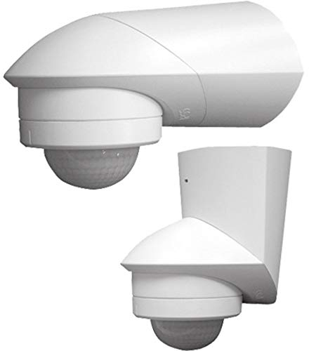 Grothe 5167041 94532 Aufputz PIR-Bewegungsmelder 360° Relais Weiß IP55, (B x H) 84 mm x 78 mm