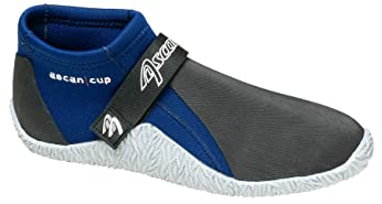 Ascan Cup Dinghy 2mm Sehr Warmer und bequemer Neoprenschuh, speziell für Segler mit verstärktem Spann und hellgrauer Rutschfester Sohle. (39)