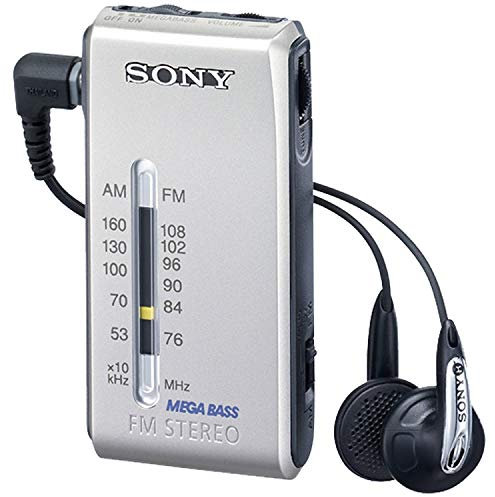 Sony SRF-S84 FM/AM Super Compact Radio Walkman with MDR Fontopia Ear-Bud (Silver)